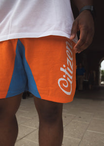 Resort Shorts- Orange/French Blue