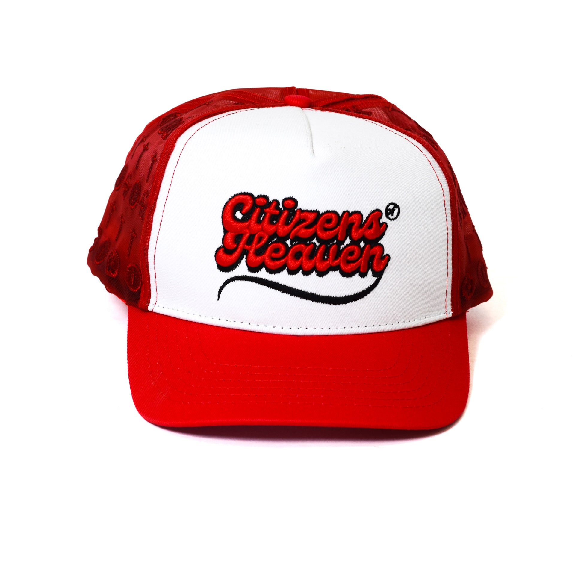 Crucified Mesh Signature Cap- Red