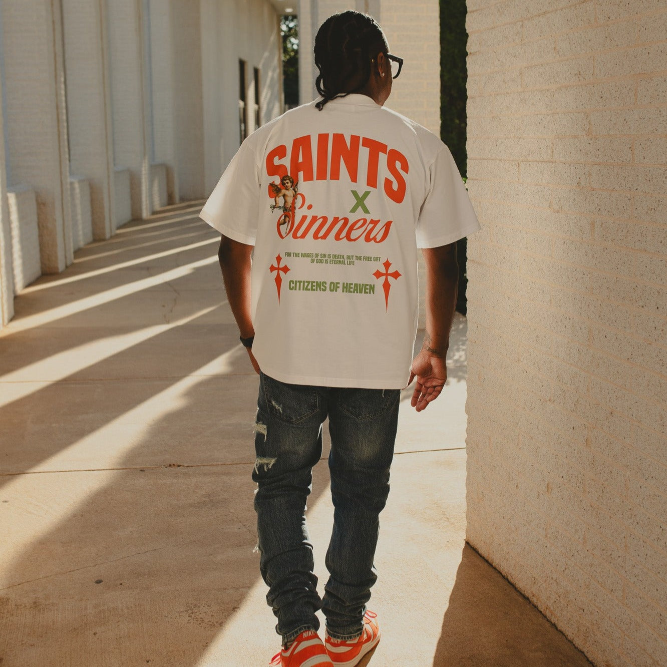 Saints x Sinners Tee- White