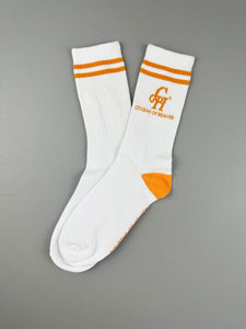 Ribbed CH Athletic Socks- Orange