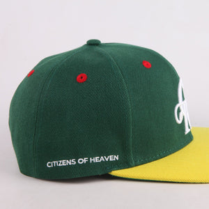 Citizens of Heaven Home Team Snapback- Hunter Green/Yellow